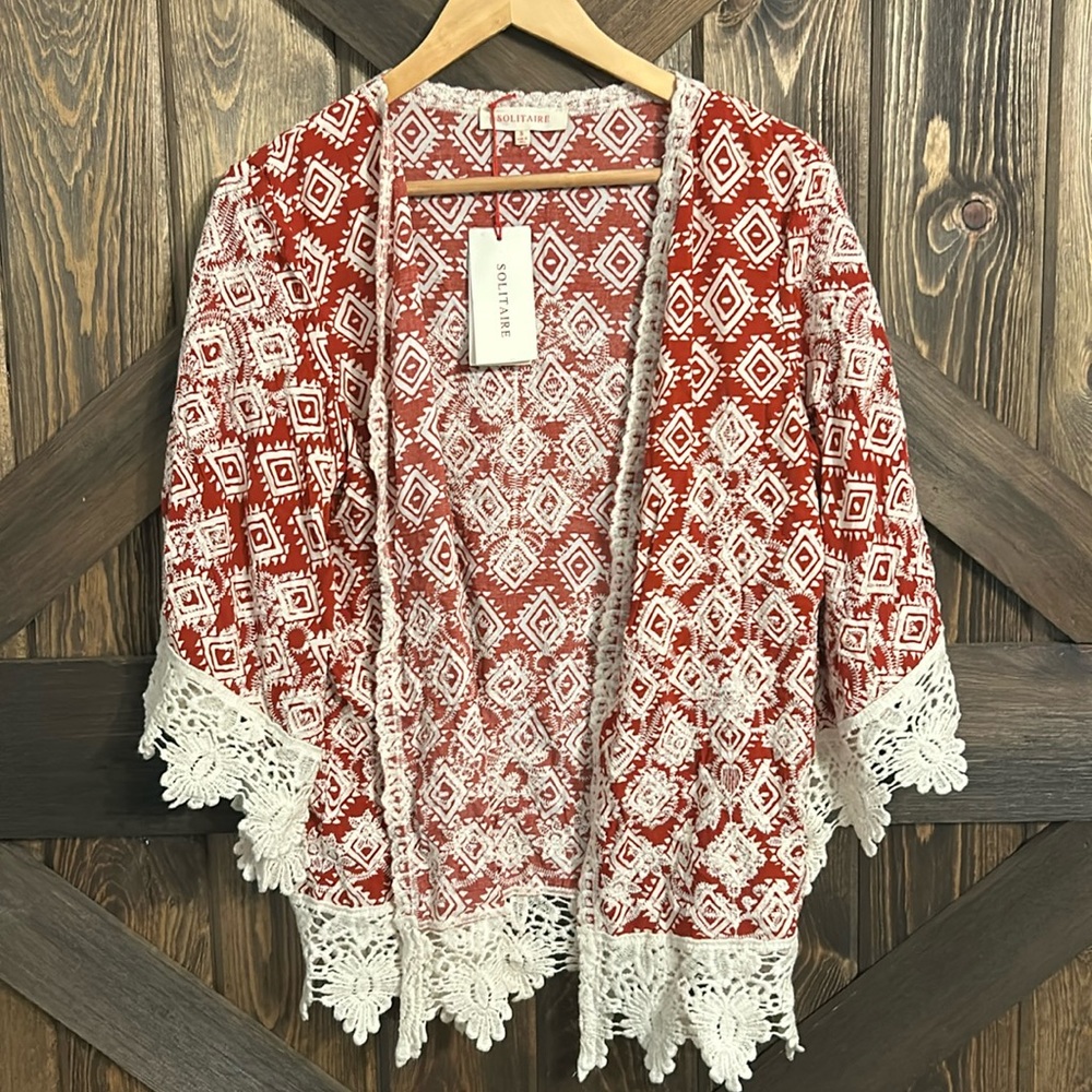 Printed Shawl/Wrap Top